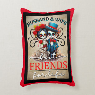 Coussins Décoratifs Couple Couple Sugar Crâne