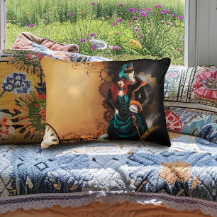 Coussins Décoratifs Couple élégant steampunk victorien Romance