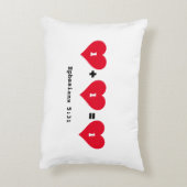 Coussins Décoratifs Couples 1 PLUS 1 ÉGALE 1 Chrétien (Dos(Vertical))