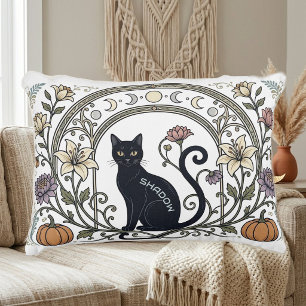 Coussins Décoratifs Couronne de phase lunaire vintage boho botanique c