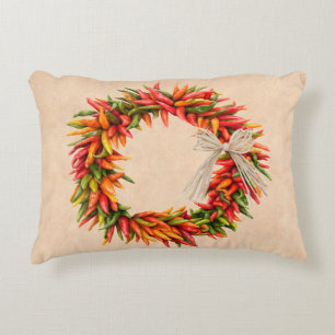 Coussins Décoratifs Couronne de poivrons colorés du Sud-Ouest Ristra