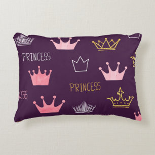 Coussins Décoratifs Couronnes princesse : motif parties scintillant aq