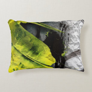 Coussins Décoratifs Courses expressives de brosse de texture grunge