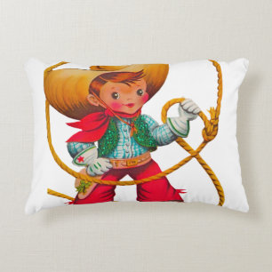 Coussins Décoratifs Cowboy Retro Boy Child Cute Western