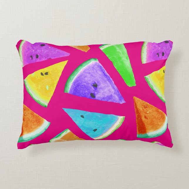 Coussins Décoratifs Création du Motif de pastèque 9 (Devant)