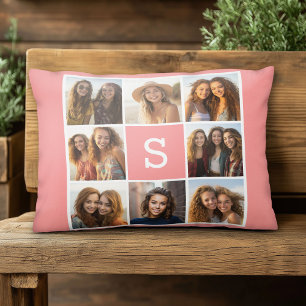 Coussins Décoratifs Créez Votre Propre Collage Instagram Monogramme Pe