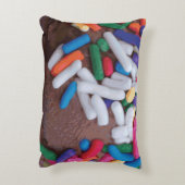 Coussins Décoratifs Crème glacée au chocolat foncé avec arrosage arc-e (Dos(Vertical))