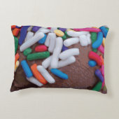 Coussins Décoratifs Crème glacée au chocolat foncé avec arrosage arc-e (Dos)