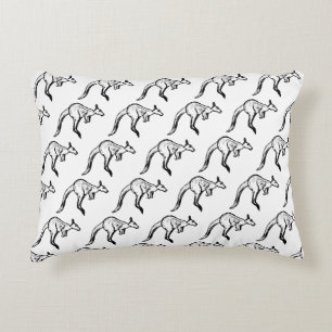 Coussins Décoratifs Crochet noir et blanc Kangaroo
