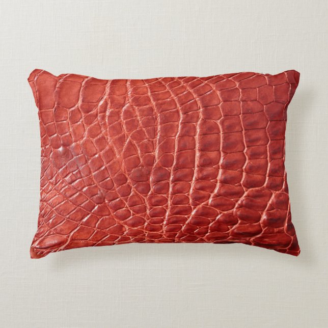 Coussins Décoratifs Crocodile texture cuir (Devant)