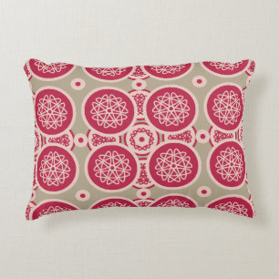 Coussins Décoratifs Croissance nucléaire - magenta sur seigle - motif