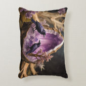 Coussins Décoratifs Crows Ravens Amethyst Crystal Fantasy  (Devant(Vertical))