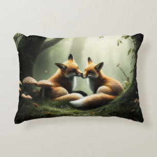 Coussins Décoratifs Cuddle Fox dans la forêt de Misty