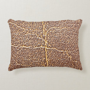 Coussins Décoratifs Cuir naturel couverture texture abstraite, âgée,
