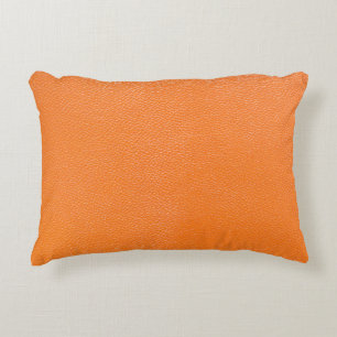 Coussins Décoratifs Cuir orange texture motif fond cuir, t