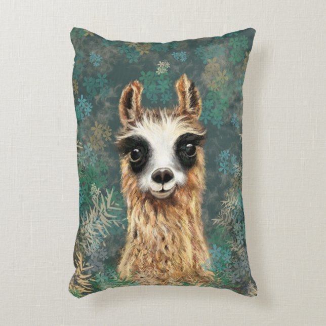 Coussins Décoratifs Curious Baby Llama - Sweet (Devant(Vertical))