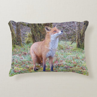 Coussins Décoratifs Customisable Red Fox Looking Up Cushion