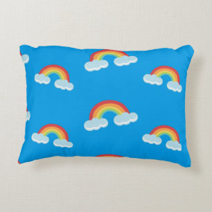 Coussins Décoratifs Cute arc-en-ciel avec Motif nuages