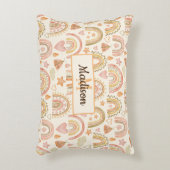 Coussins Décoratifs Cute Boho Rainbows Motif Nom du monogramme personn (Devant(Vertical))