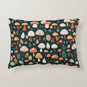 Coussins Décoratifs Cute champignons feuille cottage design