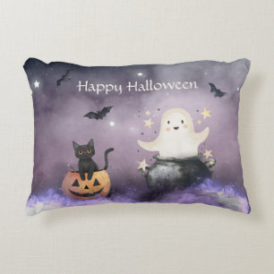 Coussins Décoratifs Cute chat et Fantôme Halloween