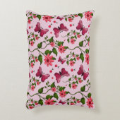 Coussins Décoratifs Cute Cherry Butterfly Pattern, Glossy Kawaii Fruit (Devant(Vertical))