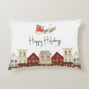 Coussins Décoratifs Cute famille traditionnelle père Noël noël