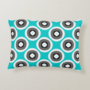 Coussins Décoratifs Cute gaie Vert Bleu Noir Blanc