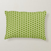Coussins Décoratifs Cute Green Heart-Shaped Alien Head Pattern (Dos)