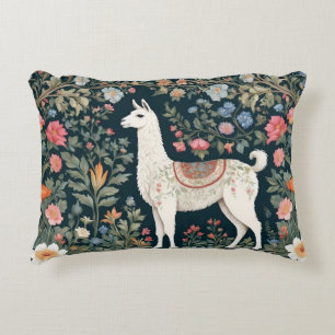 Coussins Décoratifs Cute Llama Élégant Floral