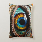 Coussins Décoratifs Cute Mosaic Vitre Tissu Design oeil (Devant(Vertical))