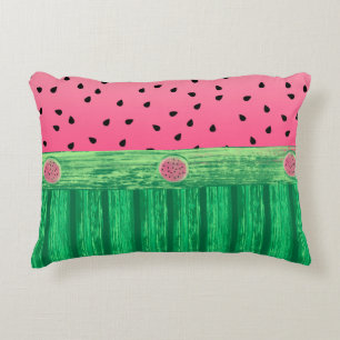 Coussins Décoratifs Cute pastèque rose vert