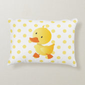 Coussins Décoratifs Cute Pois de Duckie Jaune (Dos)