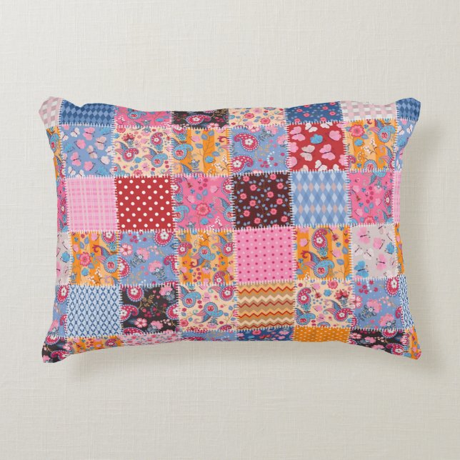 Coussins Décoratifs Cute seamless patchwork pattern (Devant)