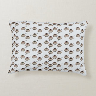 Coussins Décoratifs Cute Sleepy Owl Pattern Throw Pillow