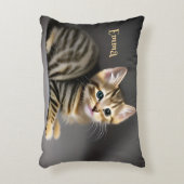Coussins Décoratifs Cute tabby chaton, personnalisable (Devant(Vertical))