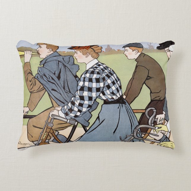 Coussins Décoratifs Cyclisme, Bicyclettes, Van Caspel (Devant)