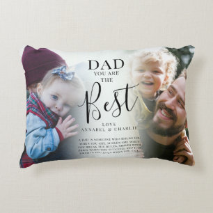 Coussins Décoratifs 'DAD' vous êtes la meilleure photo Nom & Citation