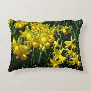 Coussins Décoratifs Daffodiles Jaunes I Fleurs De Printemps Cheveux