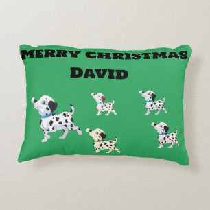 Coussins Décoratifs Dalmatien avec chiots Noël