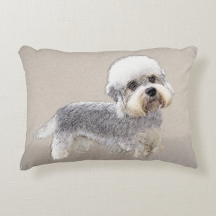 Coussins Décoratifs Dandie Dinmont Terrier Peinture Chien Art original