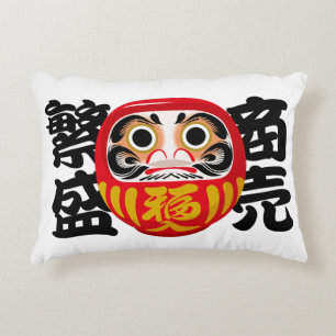 Coussins Décoratifs Daruma pour la réussite et la prospérité des entre
