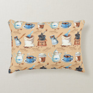 Coussins Décoratifs Débardeur de papier d'enveloppement de café aquare