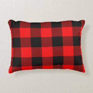 Coussins Décoratifs Décor rouge et noir de contrôle de Buffalo de