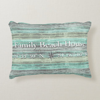 Coussins Décoratifs Décoration Côtière Personnalisée Et Longitude