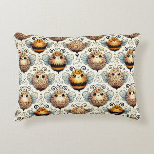Coussins Décoratifs 🐝 Décoration de chambre avec abeille de dessin an
