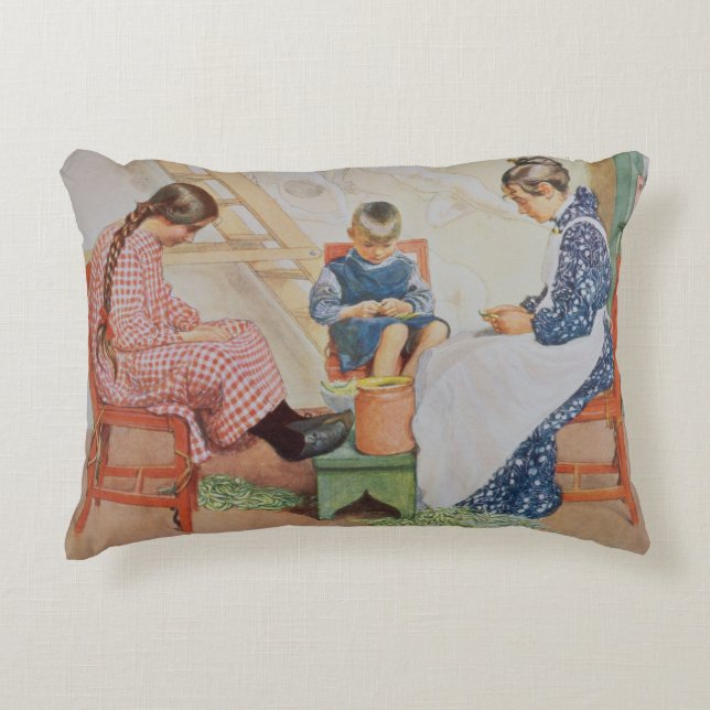 Coussins Décoratifs Décorticage des pois, pub. dans "Lasst Licht (Devant)