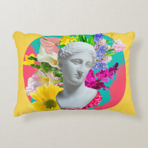 Coussins Décoratifs Délicat. Collage avec la tête de plâtre isoler