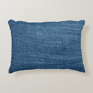 Coussins Décoratifs Dénim bleu Texture : Jeans classiques.