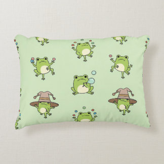 Coussins Décoratifs Des grenouilles amusantes sur le coup